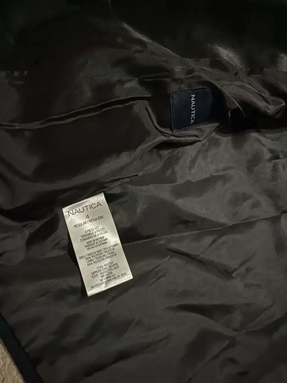 Nautica Boys Size 4 Regular Black Dress Suit Jacket